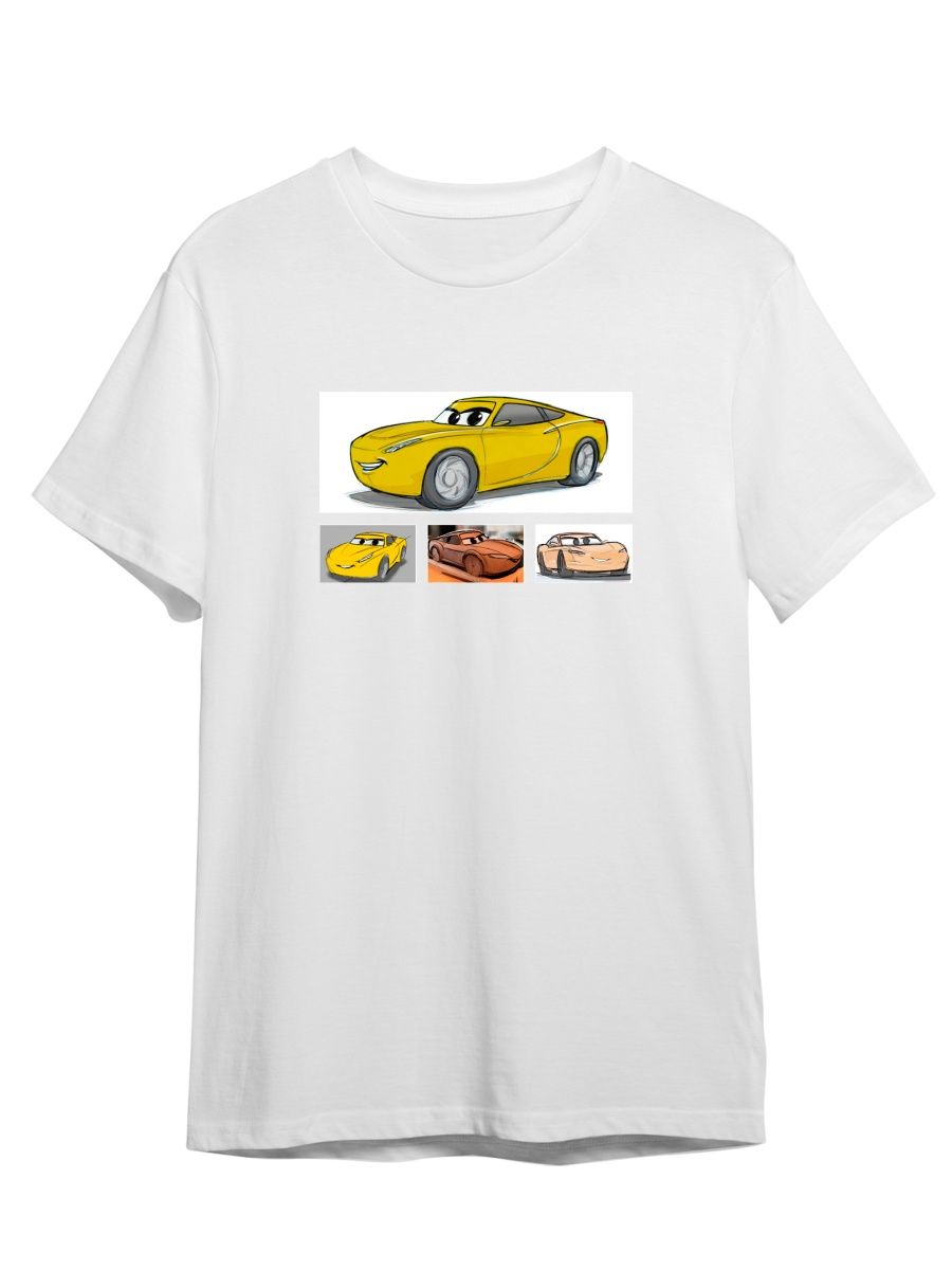 фото Футболка унисекс сувенирshop тачки/cars/молния маккуин 16 белая xs