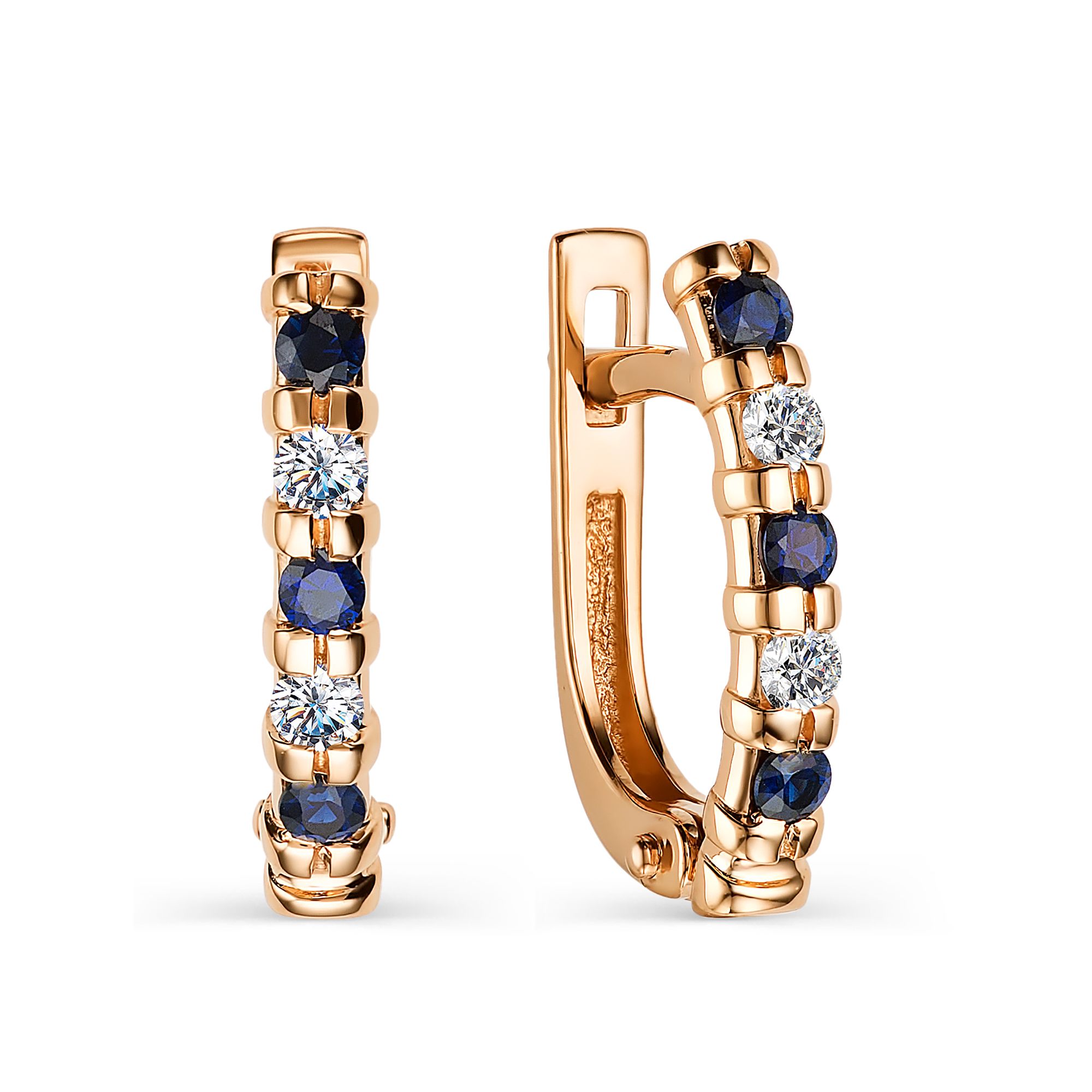 

Серьги из красного золота с бриллиантом АЛЬКОР 23950-102, 23950-102