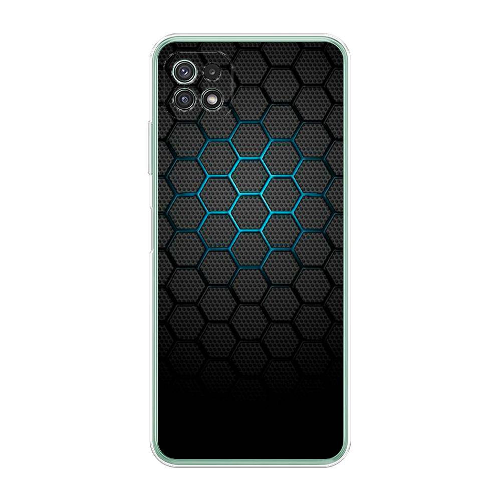 фото Чехол awog "бирюзовые соты" для samsung galaxy a22s 5g