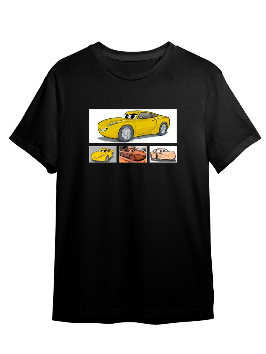 фото Футболка унисекс сувенирshop тачки/cars/молния маккуин 16 черная xl