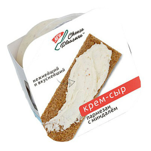 

Сыр мягкий Cheese Pleasure Крем-сыр пармезан с миндалем 100 г