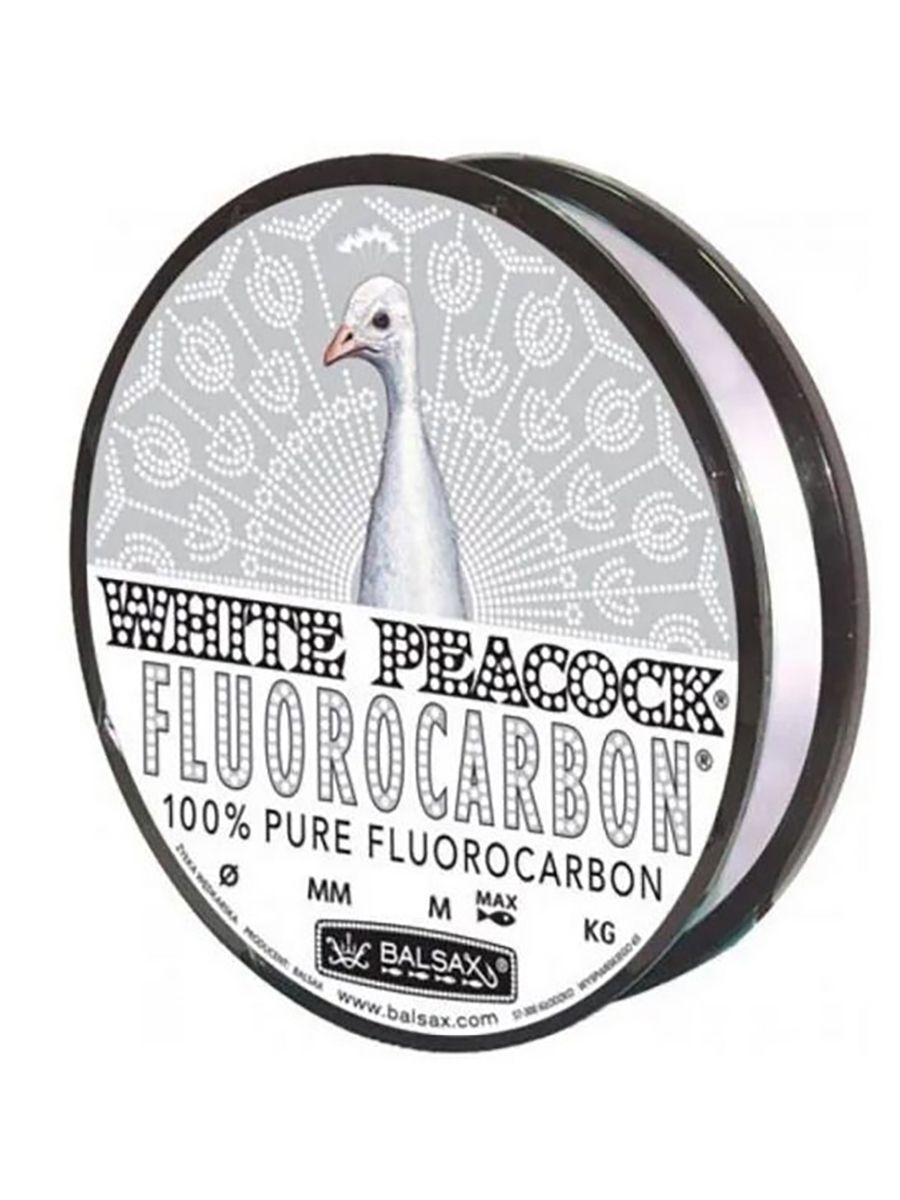 

Флюорокарбоновая поводочная леска Balsax White Peacock Fluorocarbon (1 / 0.25 / 5.53 / 30, Прозрачный, White Peacock Fluorocarbon