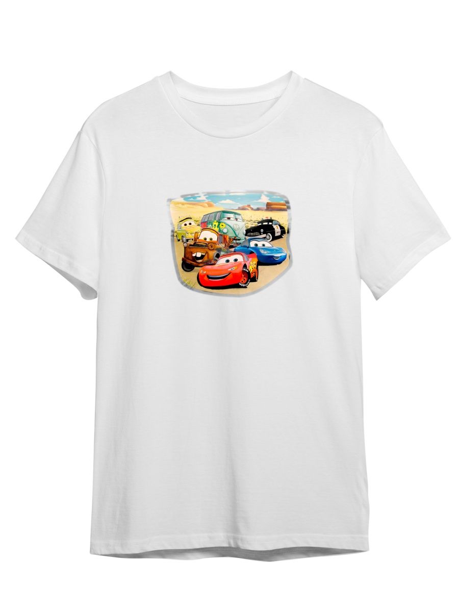 фото Футболка унисекс сувенирshop тачки/cars/молния маккуин 15 белая 5xl