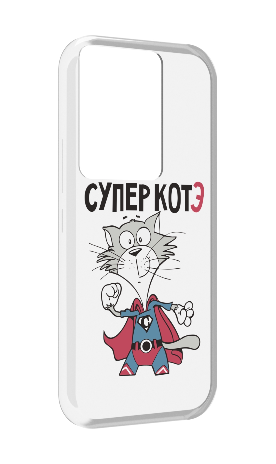

Чехол MyPads супер-котэ для Itel Vision 3 Plus / Itel P38 Pro, Прозрачный, Tocco