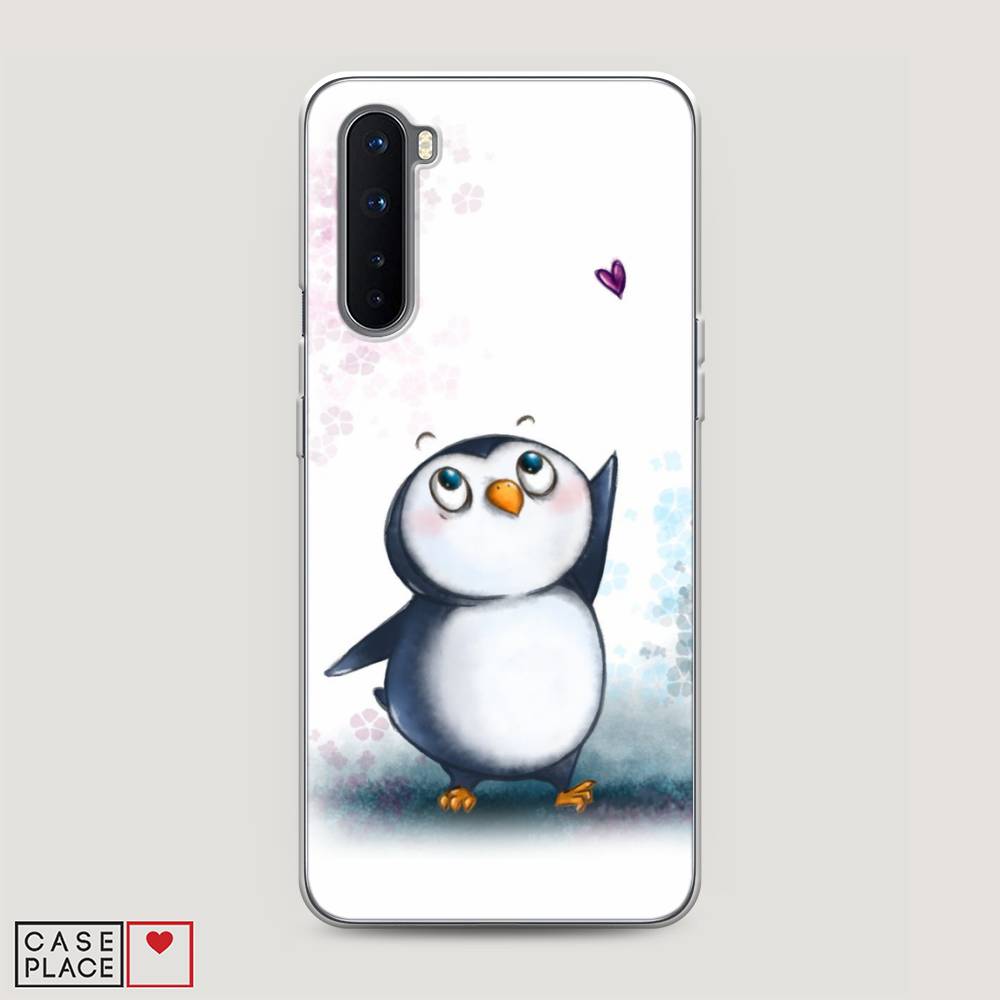 

Чехол Awog на OnePlus Nord / ВанПлас Nord "Пингвин и сердечко", Белый, 151350-1