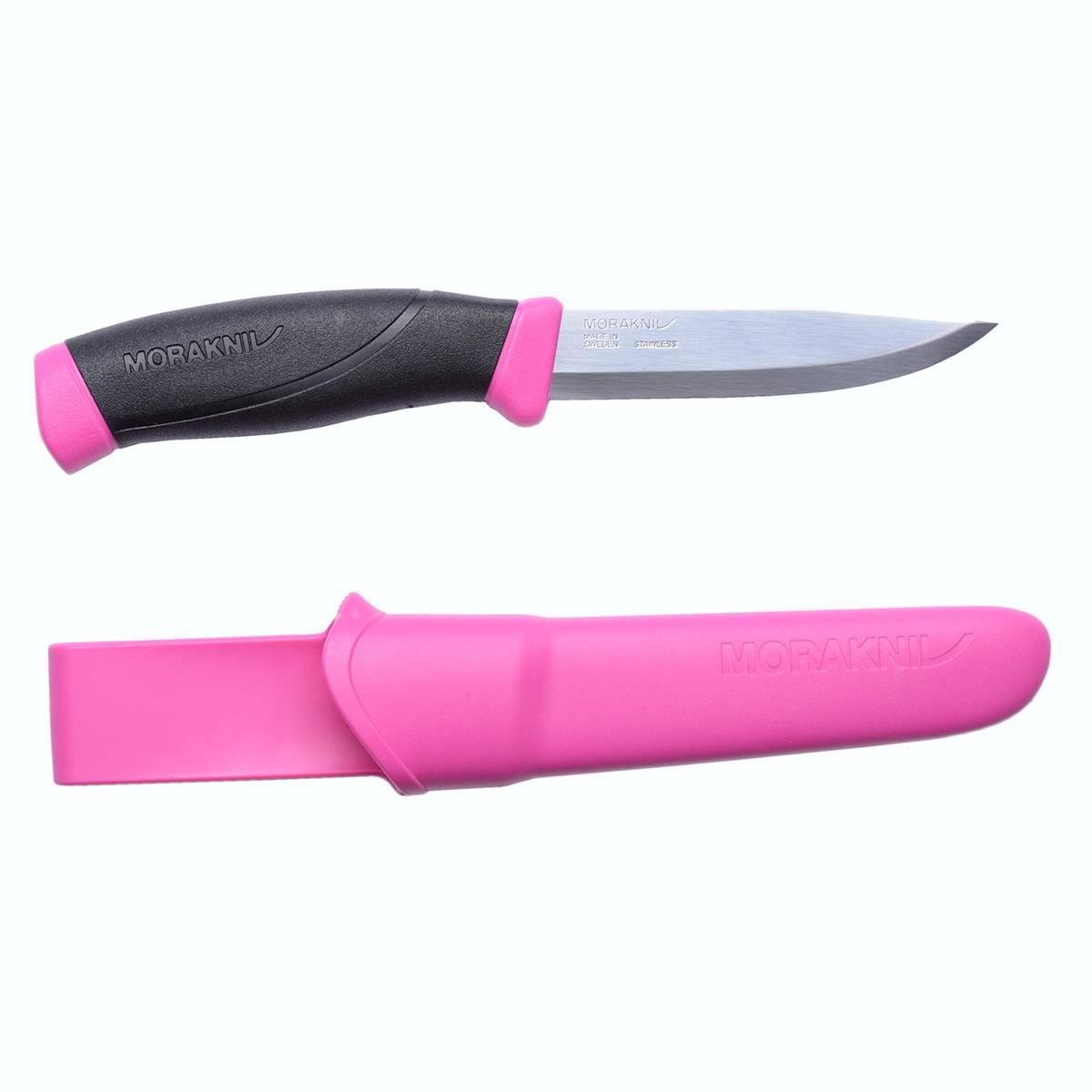 фото Туристический нож morakniv companion 12094/12157 розовый