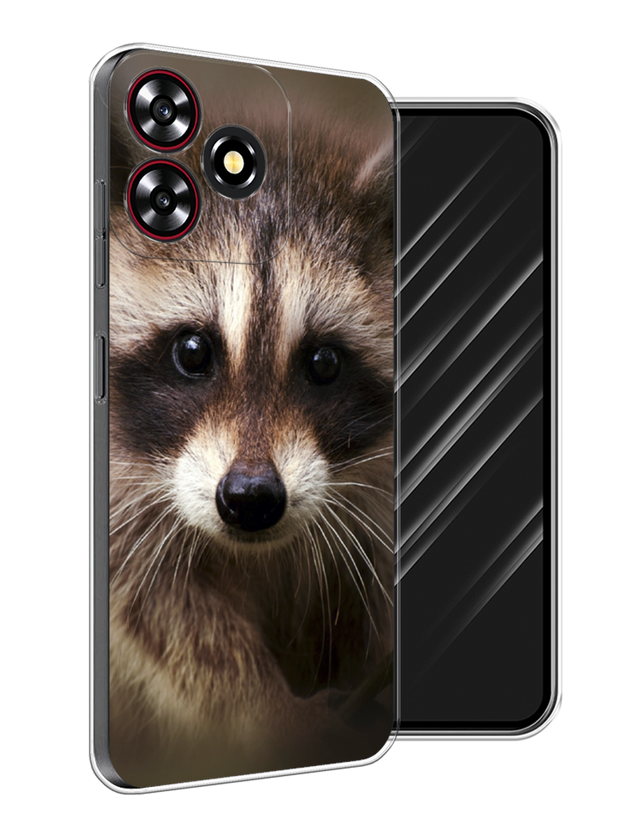 

Чехол Awog на ZTE Blade A73 4G "Енот", Коричневый, 136450-1