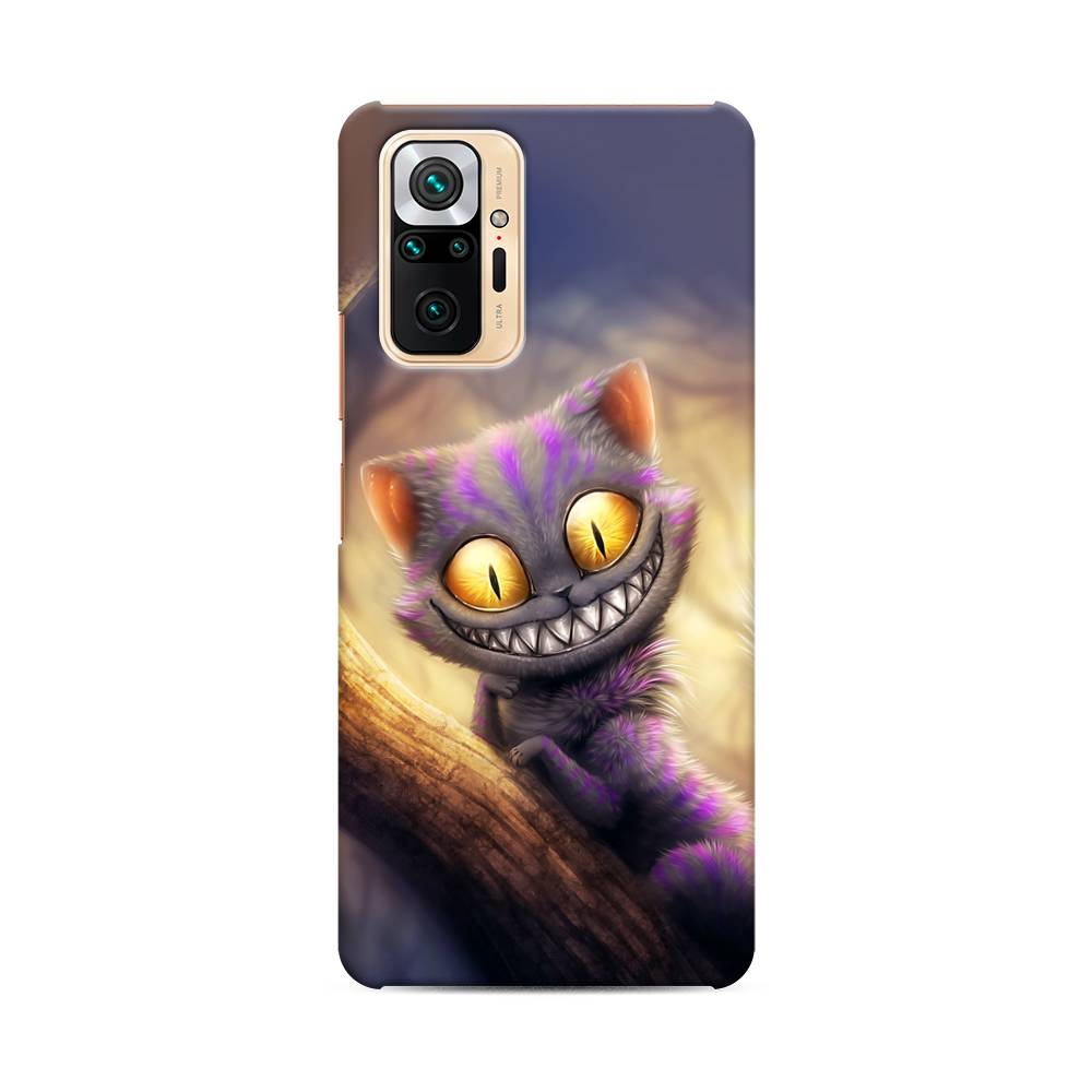 фото Пластиковый чехол "cheshire cat" на xiaomi redmi note 10 pro awog