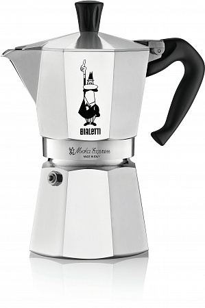 

Гейзерная кофеварка Bialetti Moka Express 6 порций 1163, Серебристый