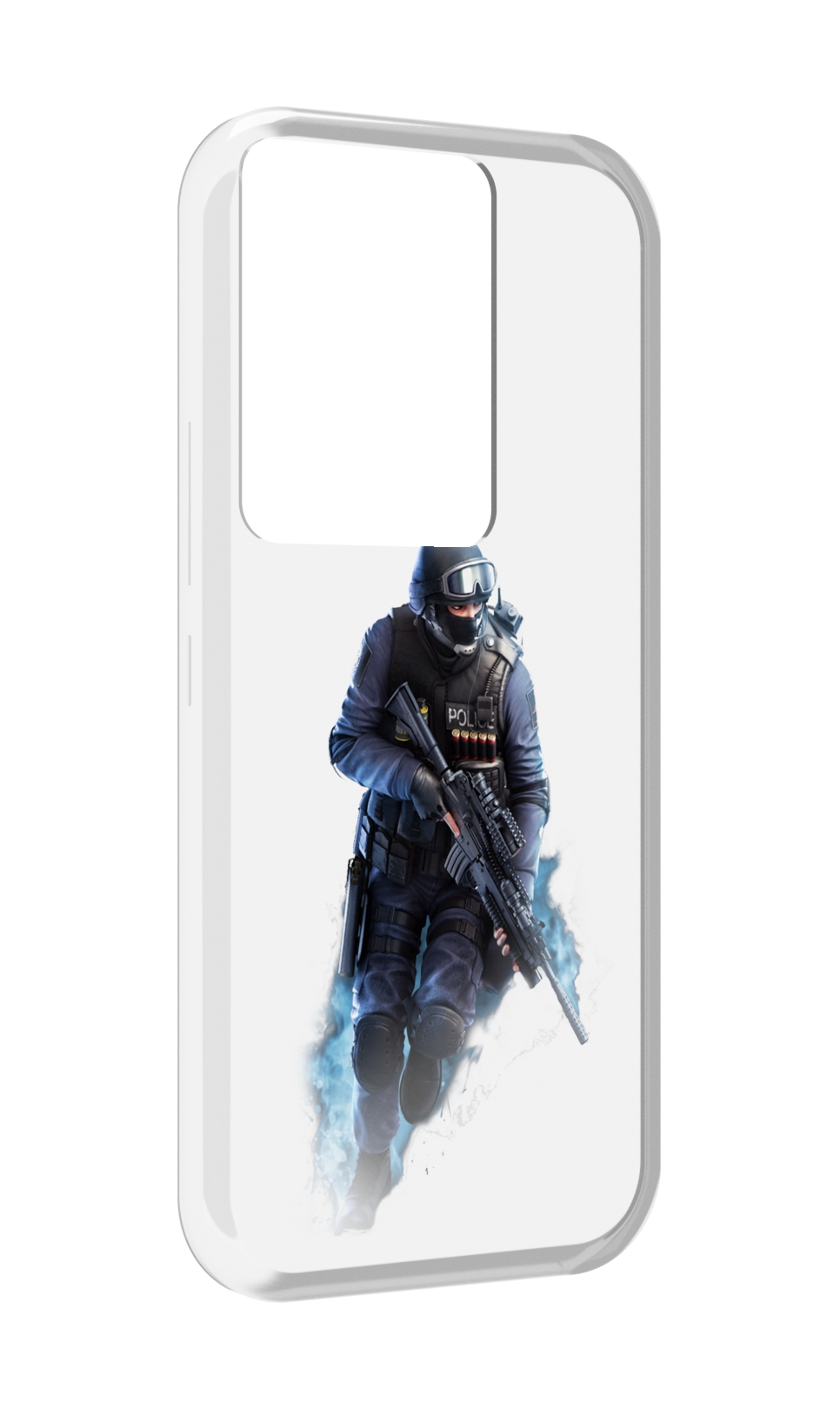 

Чехол MyPads спецназ-ксго для Itel Vision 3 Plus / Itel P38 Pro, Прозрачный, Tocco