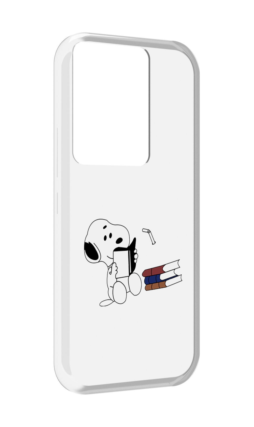 

Чехол MyPads собака-с-книжками для Itel Vision 3 Plus / Itel P38 Pro, Прозрачный, Tocco