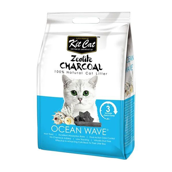 

Наполнитель KIT CAT ZEOLITE CHARCOAL OCEAN WAVE с ароматом океанского бриза, 4шт по 4кг