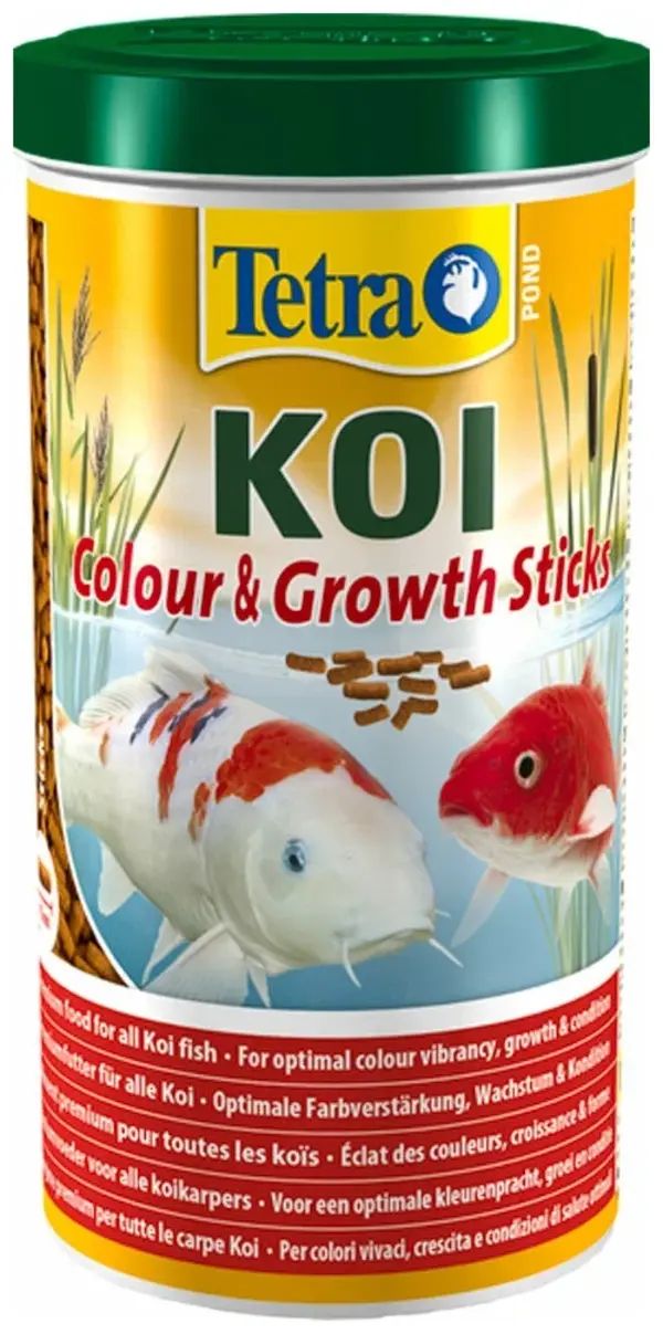 

Корм для прудовых рыб TETRA POND KOI COLOUR & GROWTH STICKS, гранулы, для роста, 2шт по 1л