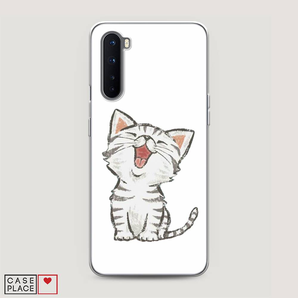 

Чехол Awog на OnePlus Nord / ВанПлас Nord "Котенок рисованный", Серый;белый, 151350-1