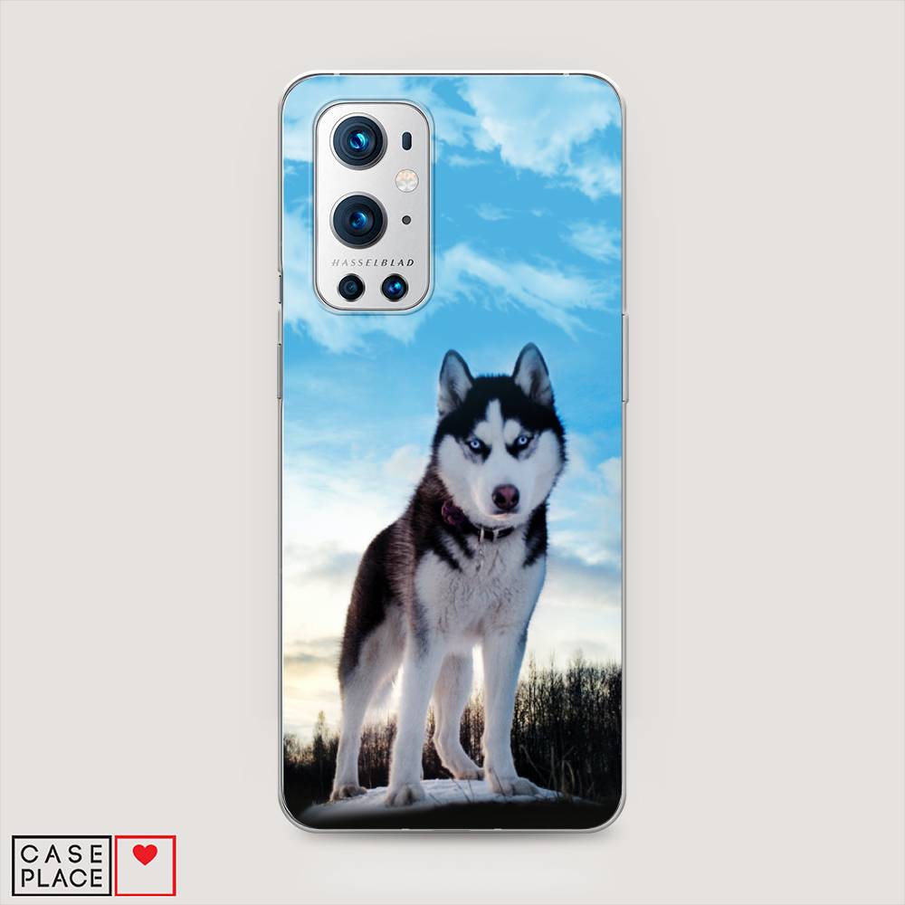 

Чехол Awog на OnePlus 9 Pro / ВанПлас 9 Pro "Хаски 3", Белый;черный;голубой, 151550-2