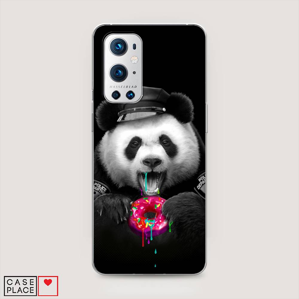 

Чехол Awog на OnePlus 9 Pro / ВанПлас 9 Pro "Панда police", Черный;белый;розовый, 151550-2