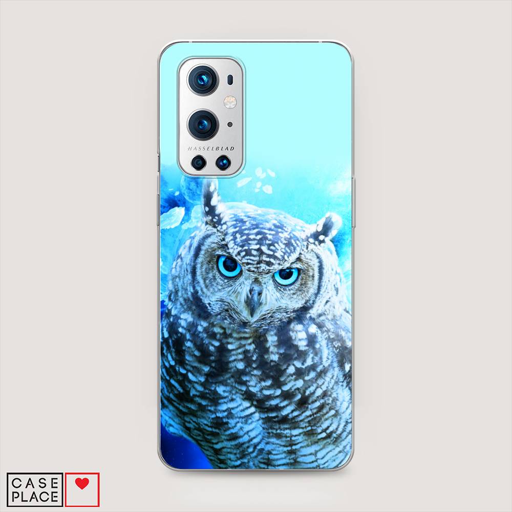 

Чехол Awog на OnePlus 9 Pro / ВанПлас 9 Pro "Сова арт 7", Синий;голубой, 151550-1