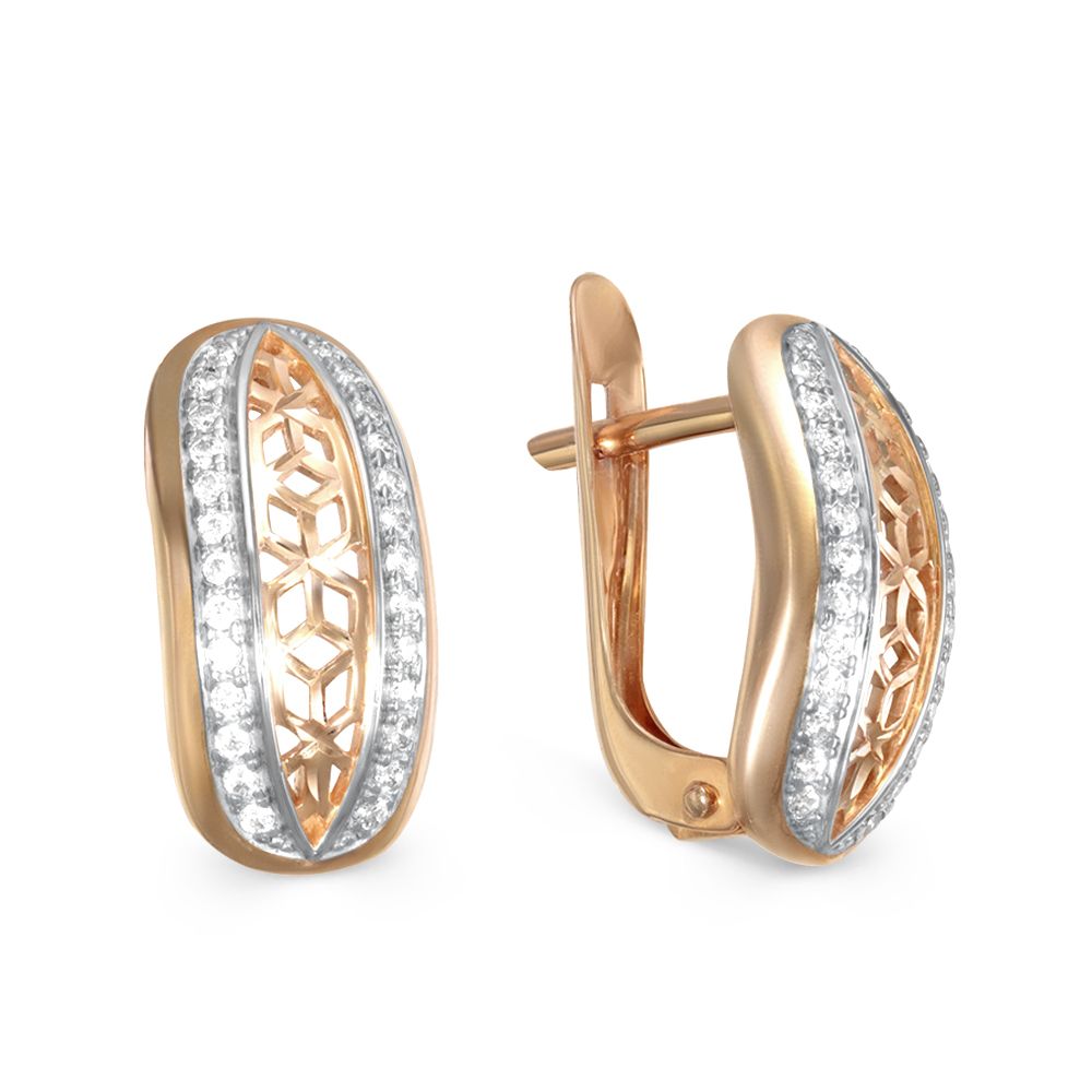 

Серьги из красного золота с фианитом NEWGOLD 093770_02_01_001_0004, 093770_02_01_001_0004