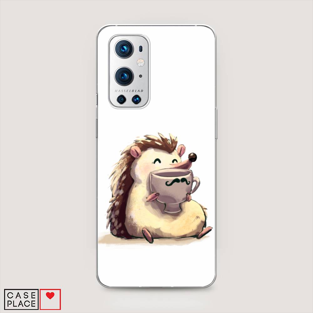 

Чехол Awog на OnePlus 9 Pro / ВанПлас 9 Pro "Еж кофеман", Белый;коричневый;бежевый, 151550-10