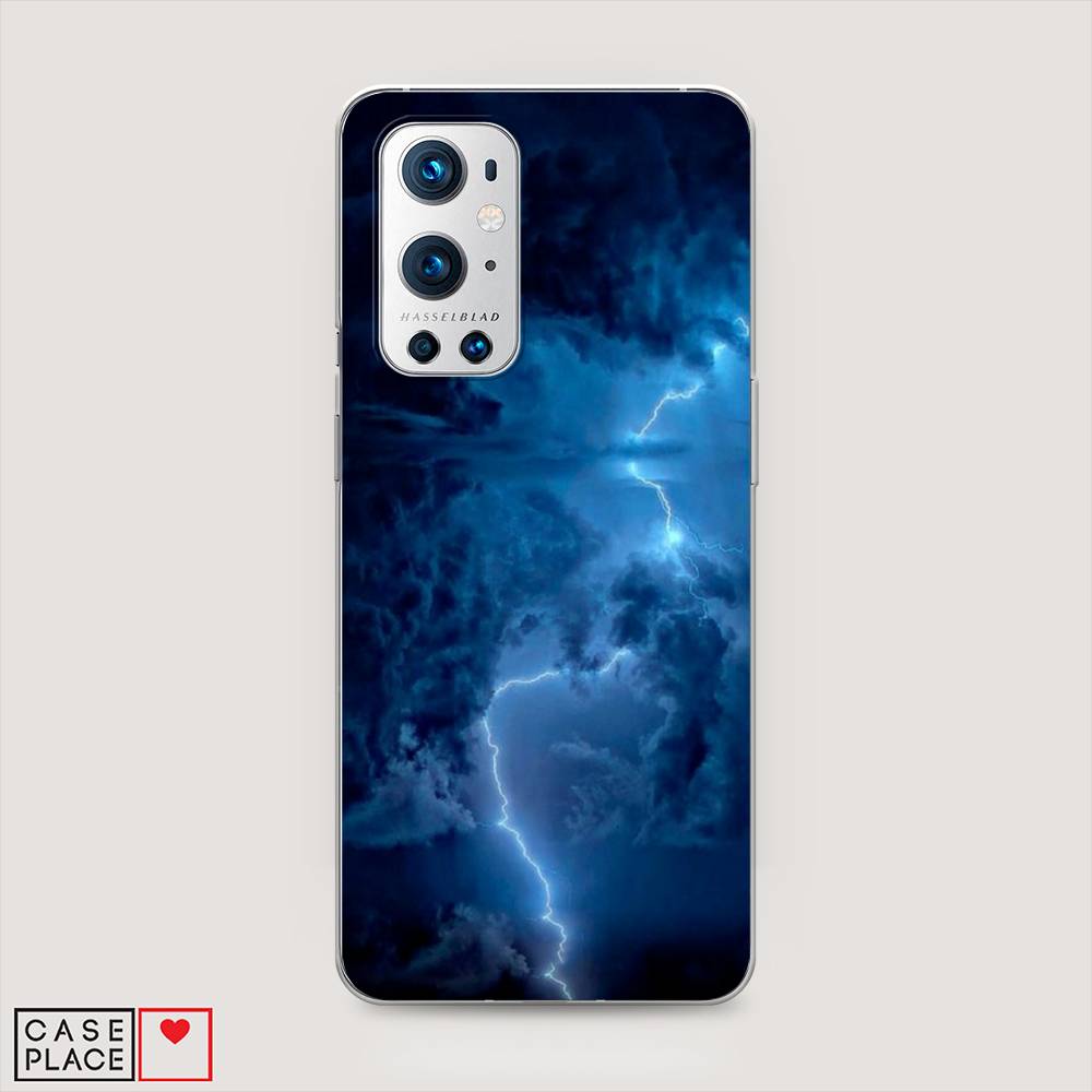 

Чехол Awog на OnePlus 9 Pro / ВанПлас 9 Pro "Молния", Синий, 151550-4
