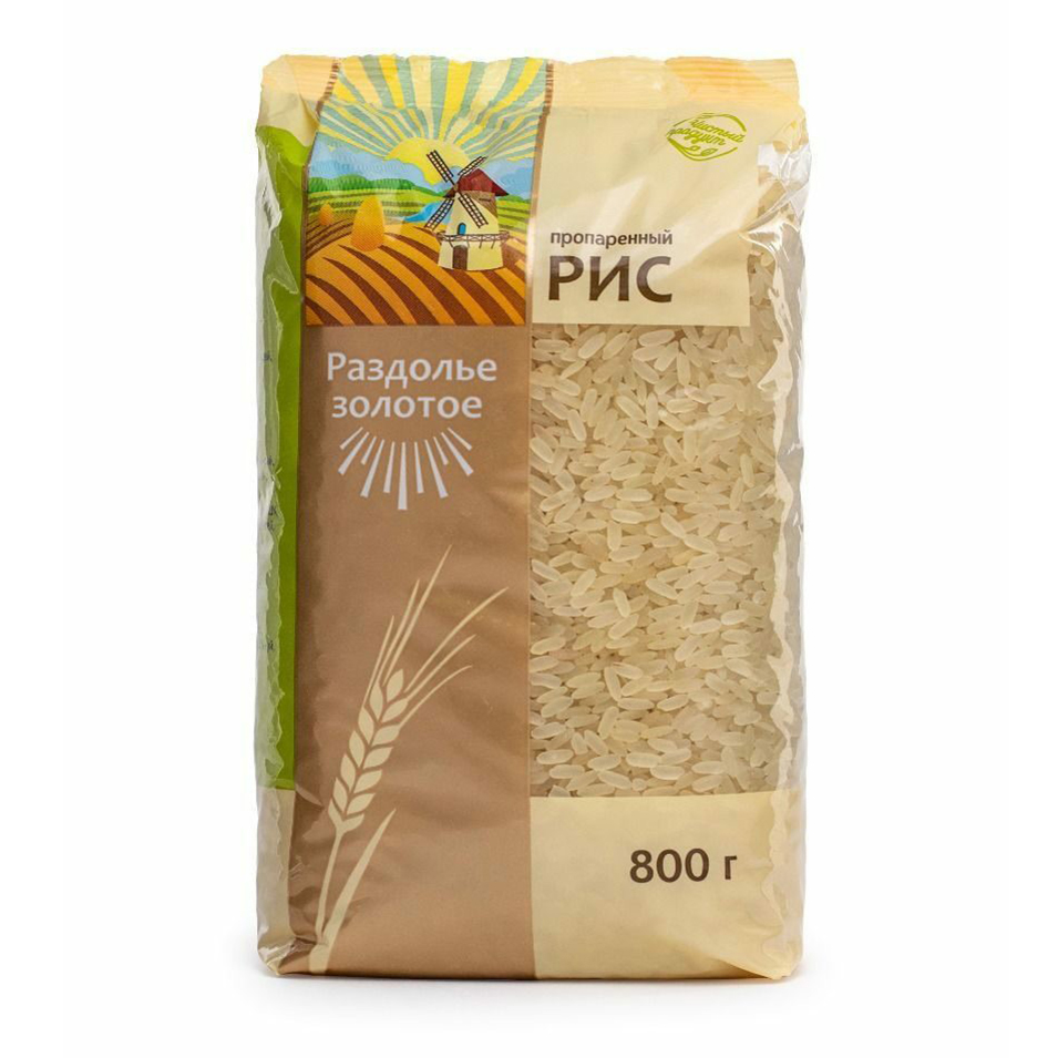 

Крупа рис Раздолье золотое круглозерный шлифованный 800 г