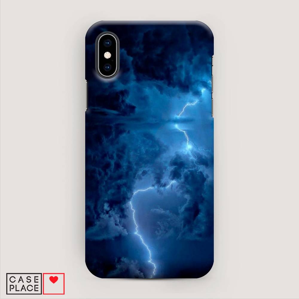 

Пластиковый чехол "Молния" на Apple iPhone XS (10S), 11820-3