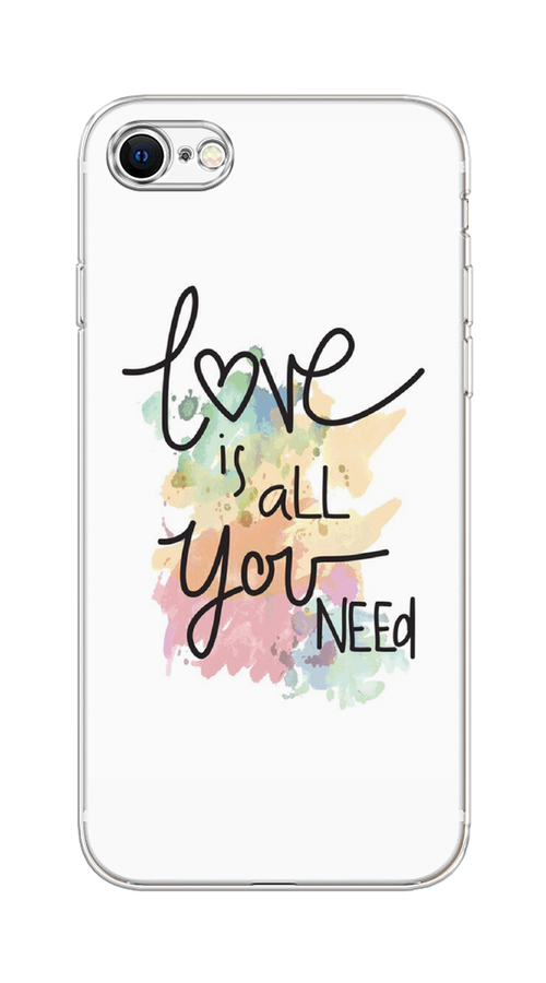

Чехол на Apple iPhone 7/8/SE 2020/SE 2022 "Love is all you need", Белый;черный;зеленый, 10850-1