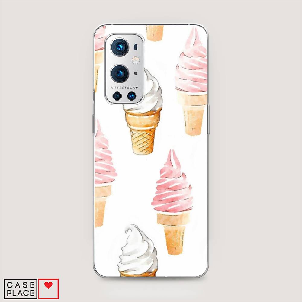 

Чехол Awog на OnePlus 9 Pro / ВанПлас 9 Pro "Нарисованное мороженое", Белый;розовый, 151550-10