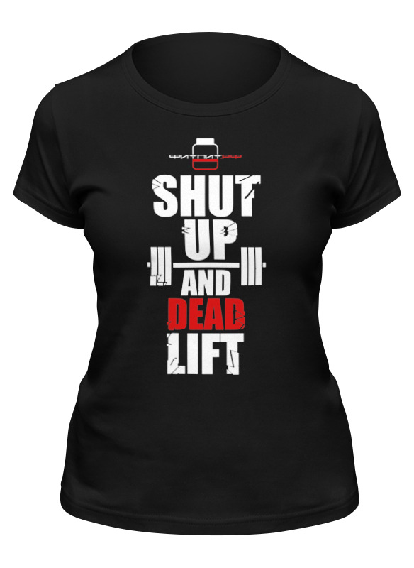 фото Футболка женская printio фитпит.рф - спортивное питание черная 2xl