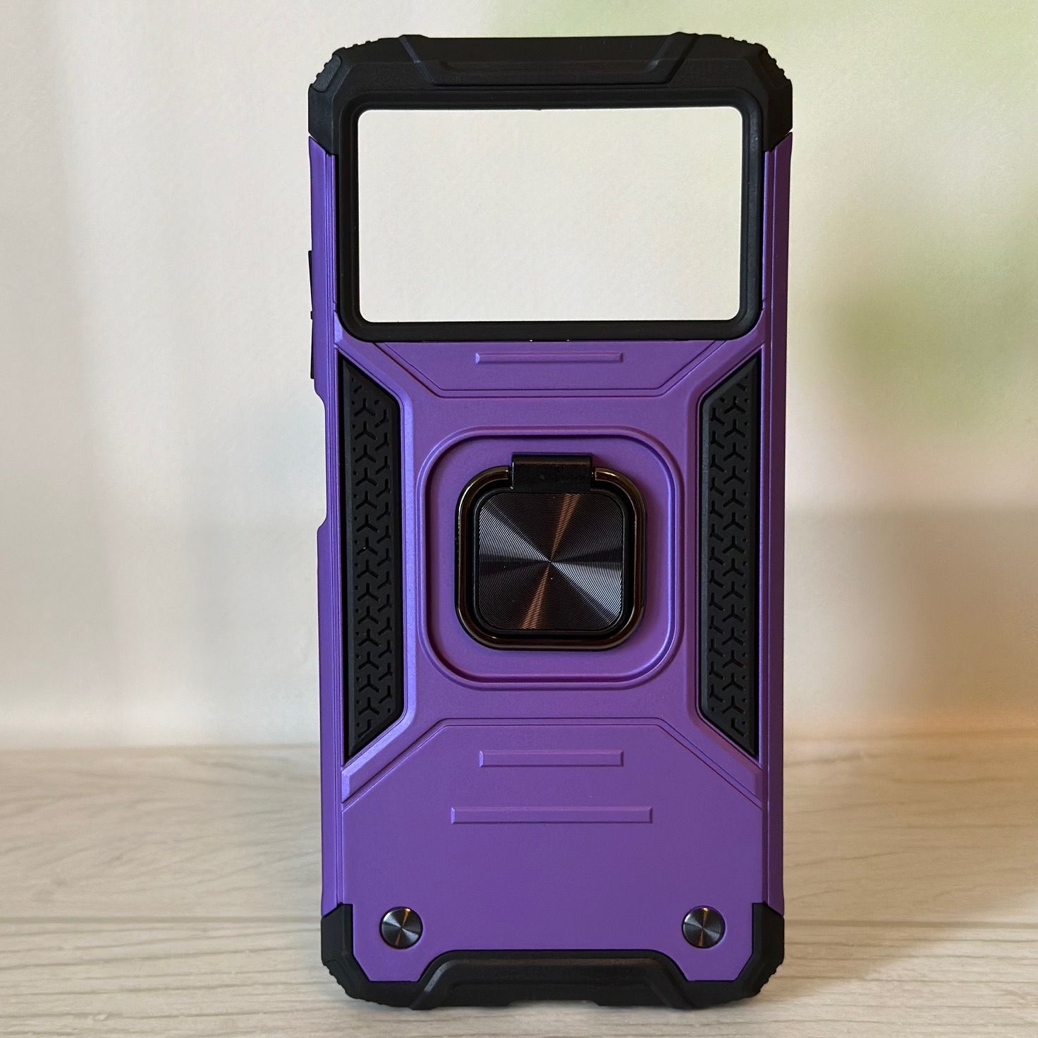 

Противоударный чехол для Xiaomi Poco M4 5G фиолетовый с кольцом подставкой, Противоударный чехол для Xiaomi Poco M4 5G