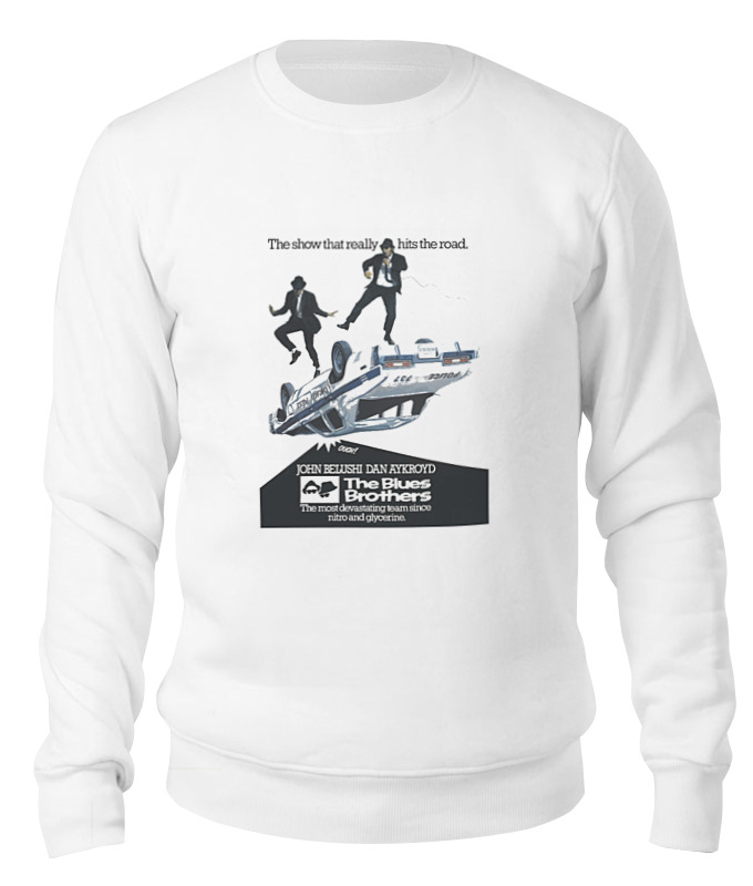 

Свитшот унисекс Printio The blues brothers белый S, The blues brothers