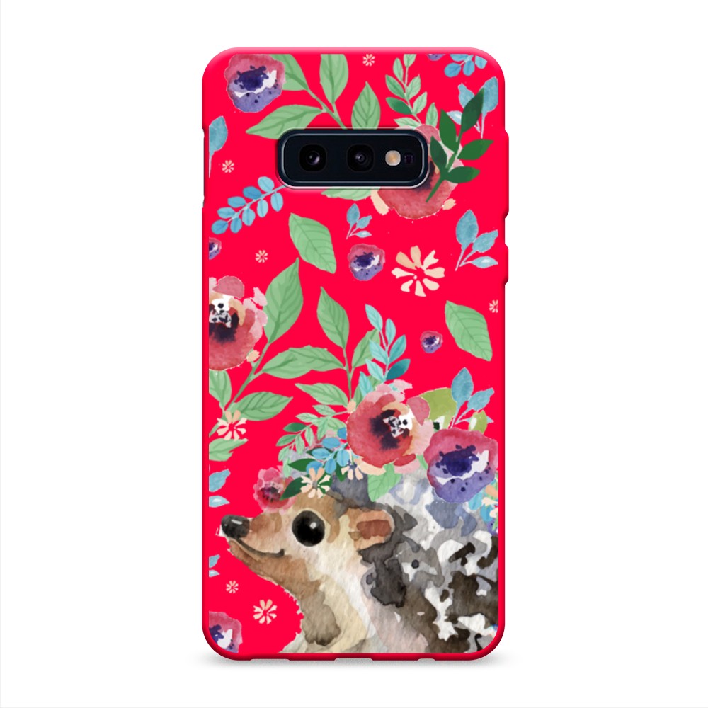 

Чехол Awog на Samsung Galaxy S10E "Ежик в цветах акварель", Разноцветный, 27253-1
