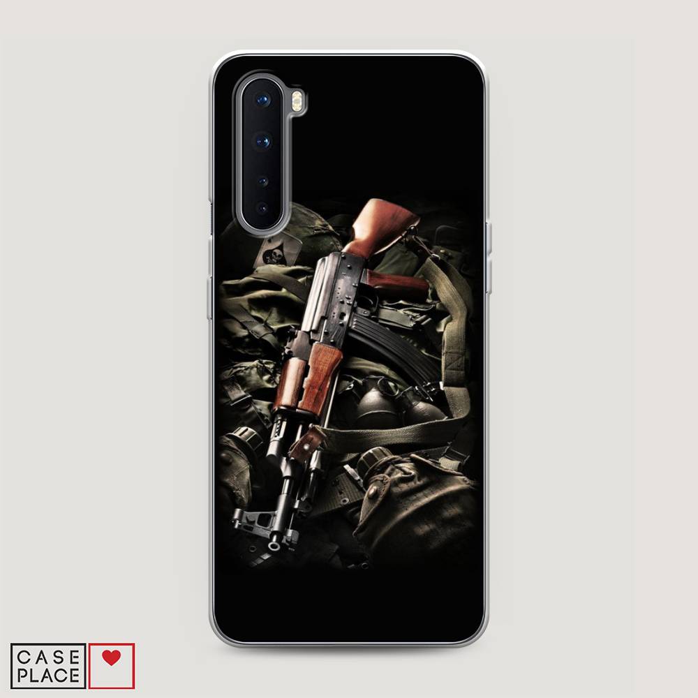 

Чехол Awog на OnePlus Nord / ВанПлас Nord "Автомат", Черный;коричневый;серый, 151350-5