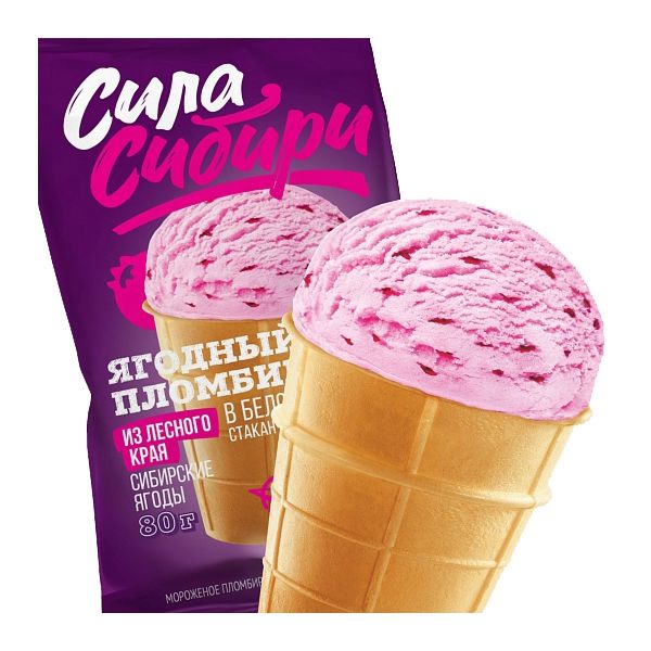 

Мороженое пломбир Эскимос Сила Сибири ягодный 15% 80 г