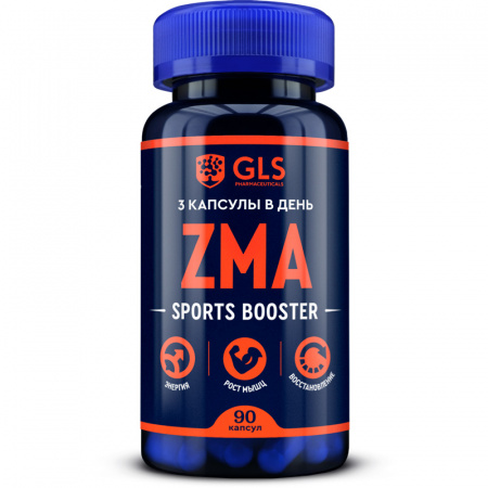 ZMA с магнием и цинком GLS, 90 капсул