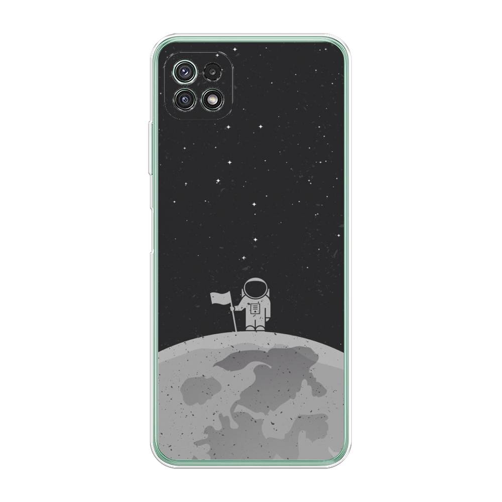 

Чехол Awog на Samsung Galaxy A22s 5G / Самсунг A22s 5G "Первый на Луне", Черный, 2104250-4