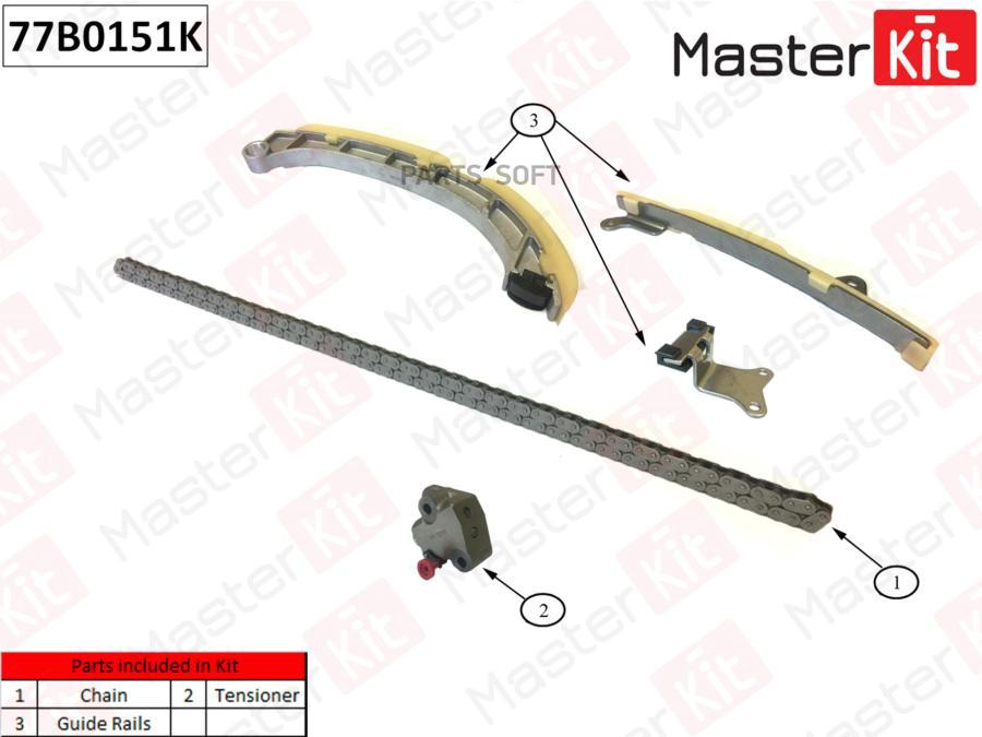

Комплект Цепи Грм (Без Звездочек) Master Kit 77B0151K