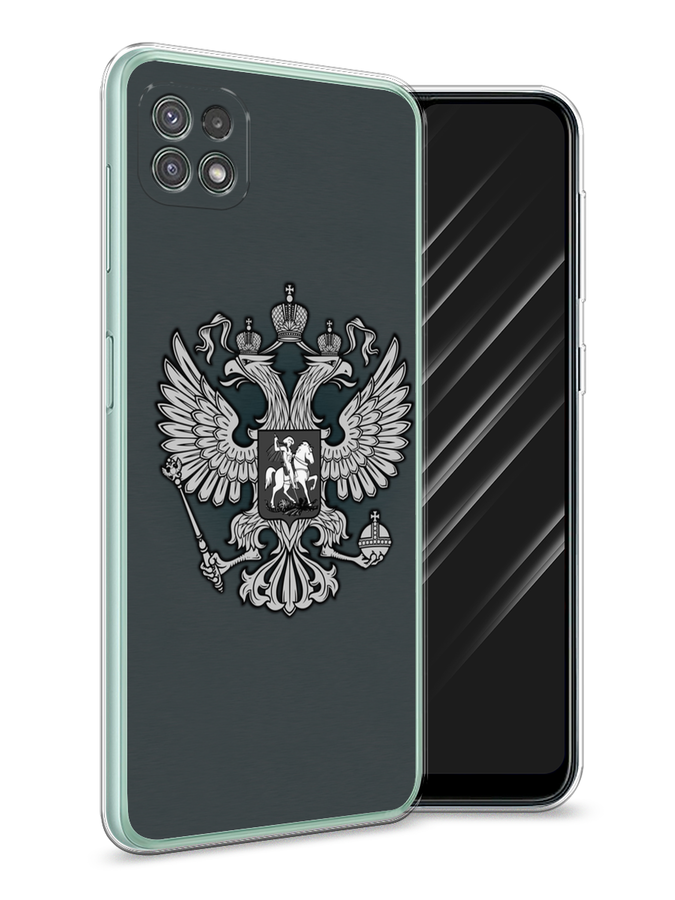 

Чехол Awog на Samsung Galaxy A22s 5G / Самсунг A22s 5G "Герб России серый", 2104250-5