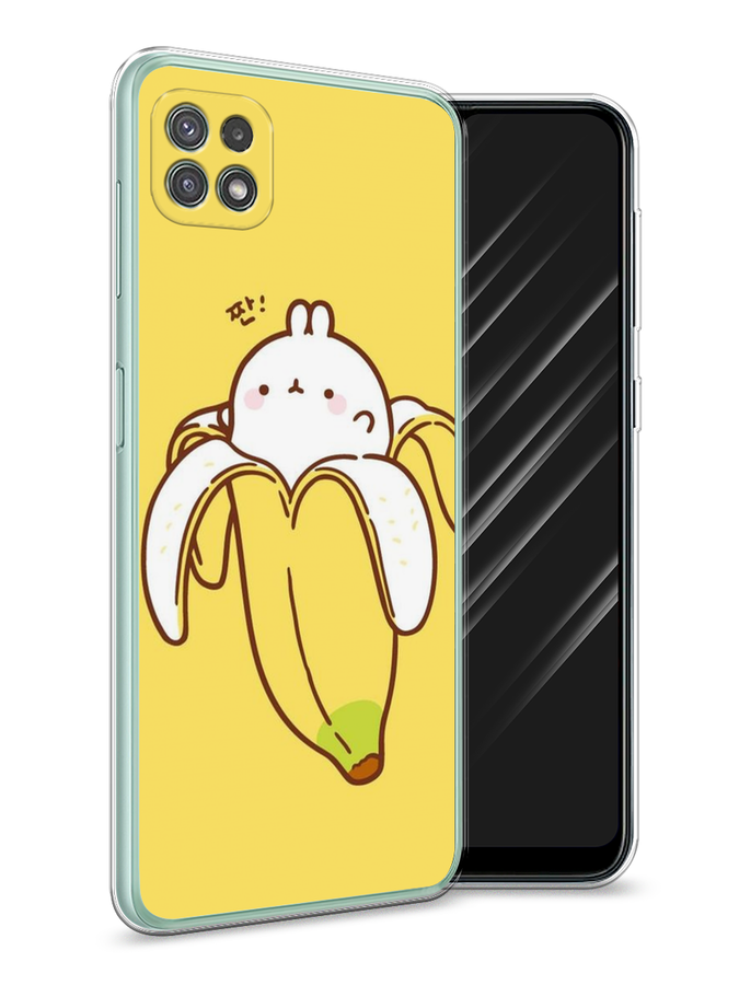 

Чехол Awog на Samsung Galaxy A22s 5G / Самсунг A22s 5G "Зайчик-бананчик", Желтый;белый, 2104250-2