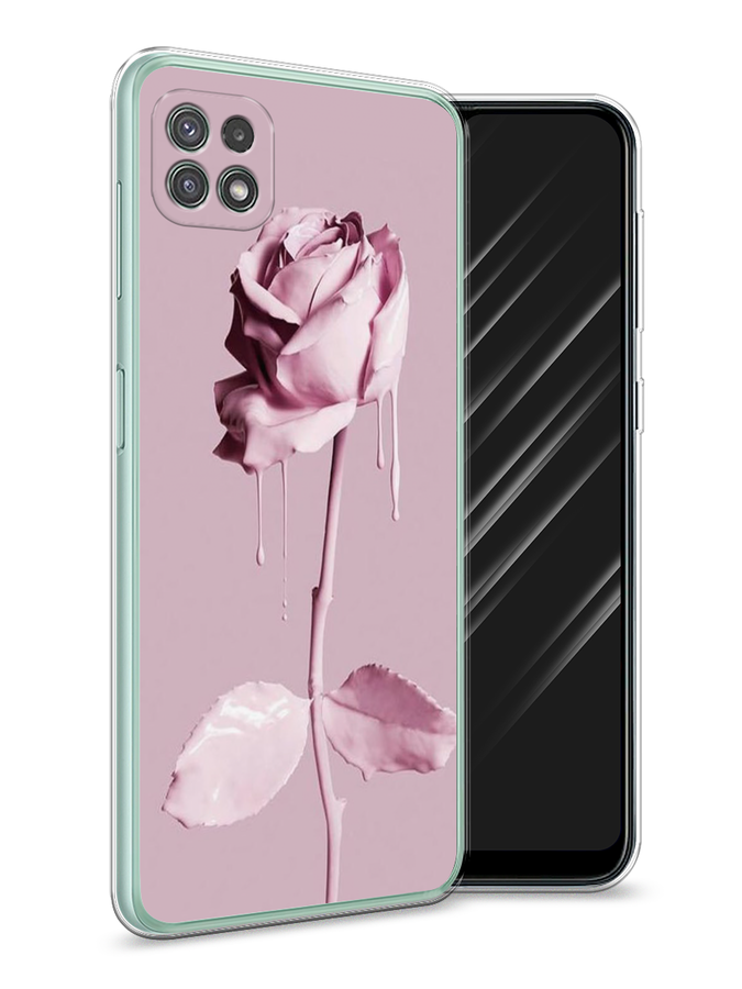 

Чехол Awog на Samsung Galaxy A22s 5G / Самсунг A22s 5G "Роза в краске", Белый;розовый, 2104250-8