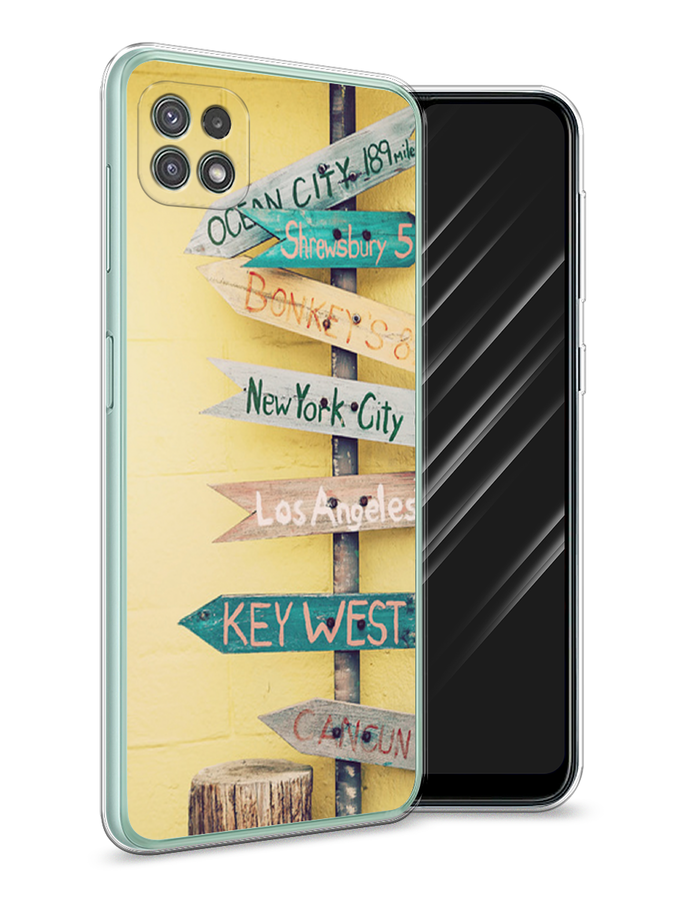 

Чехол Awog на Samsung Galaxy A22s 5G / Самсунг A22s 5G "Нулевой километр", Желтый, 2104250-4