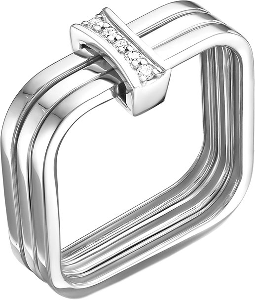 

Кольцо из белого золота с бриллиантом р. 16,5 Vesna jewelry 11012-251-00-00, 11012-251-00-00