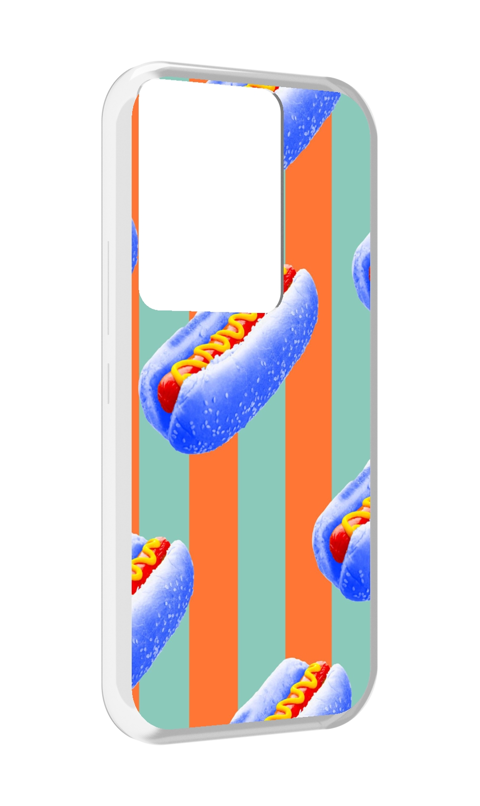 

Чехол MyPads синие хотдоги для Itel Vision 3 Plus / Itel P38 Pro, Прозрачный, Tocco