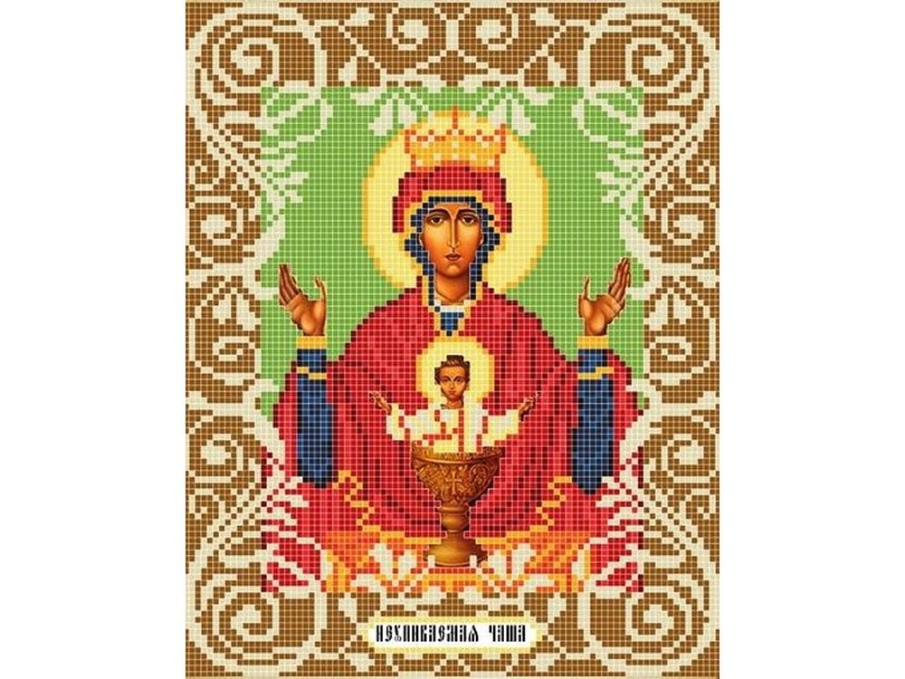 

Рисунок на ткани «Богородица Неупиваемая Чаша»