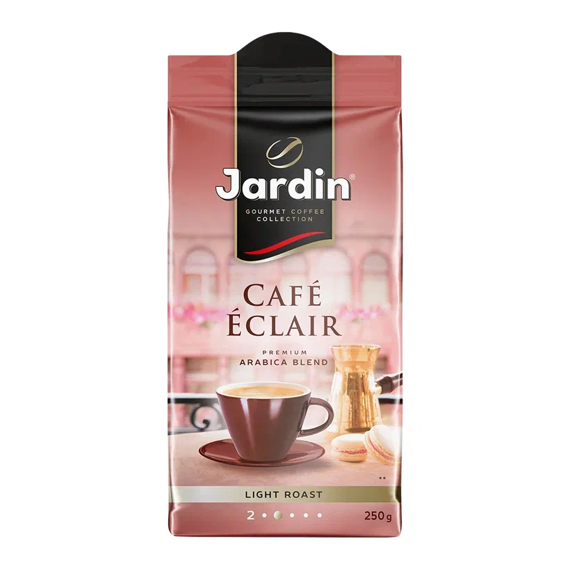 Кофе натуральный Jardin Cafe Eclair молотый, светлая обжарка, 250 г