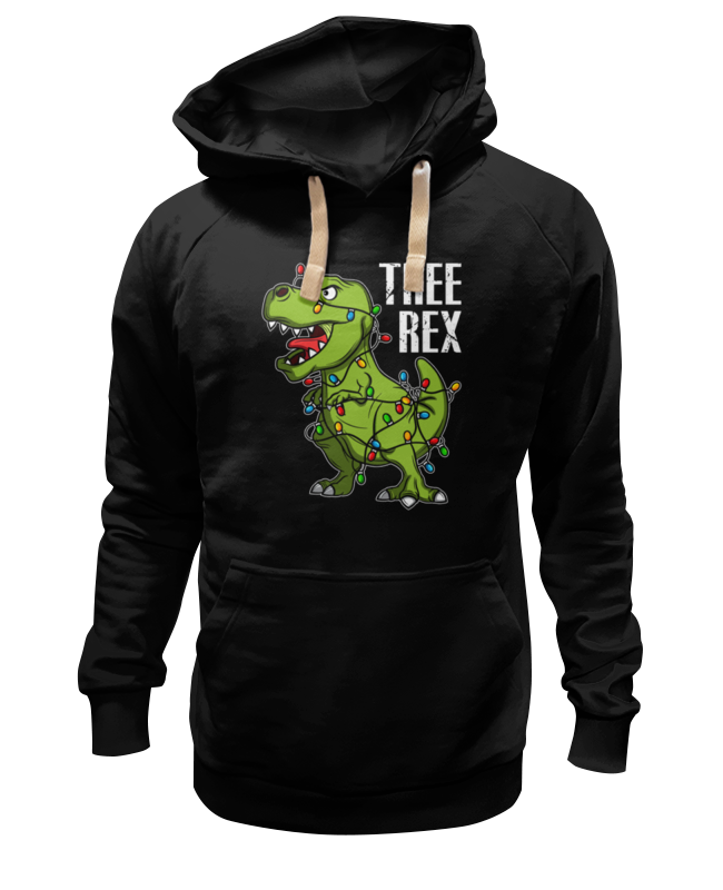 

Худи унисекс Printio  tree rex  черное XS, Черный,  tree rex 