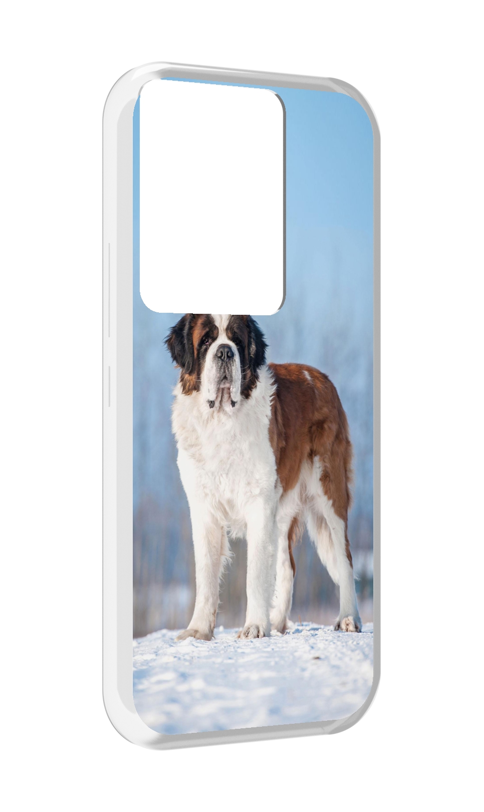 

Чехол MyPads сенбернар для Itel Vision 3 Plus / Itel P38 Pro, Прозрачный, Tocco