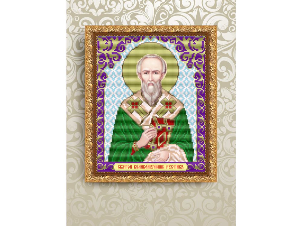 

Рисунок на ткани «Святой Великомученик Рустик»