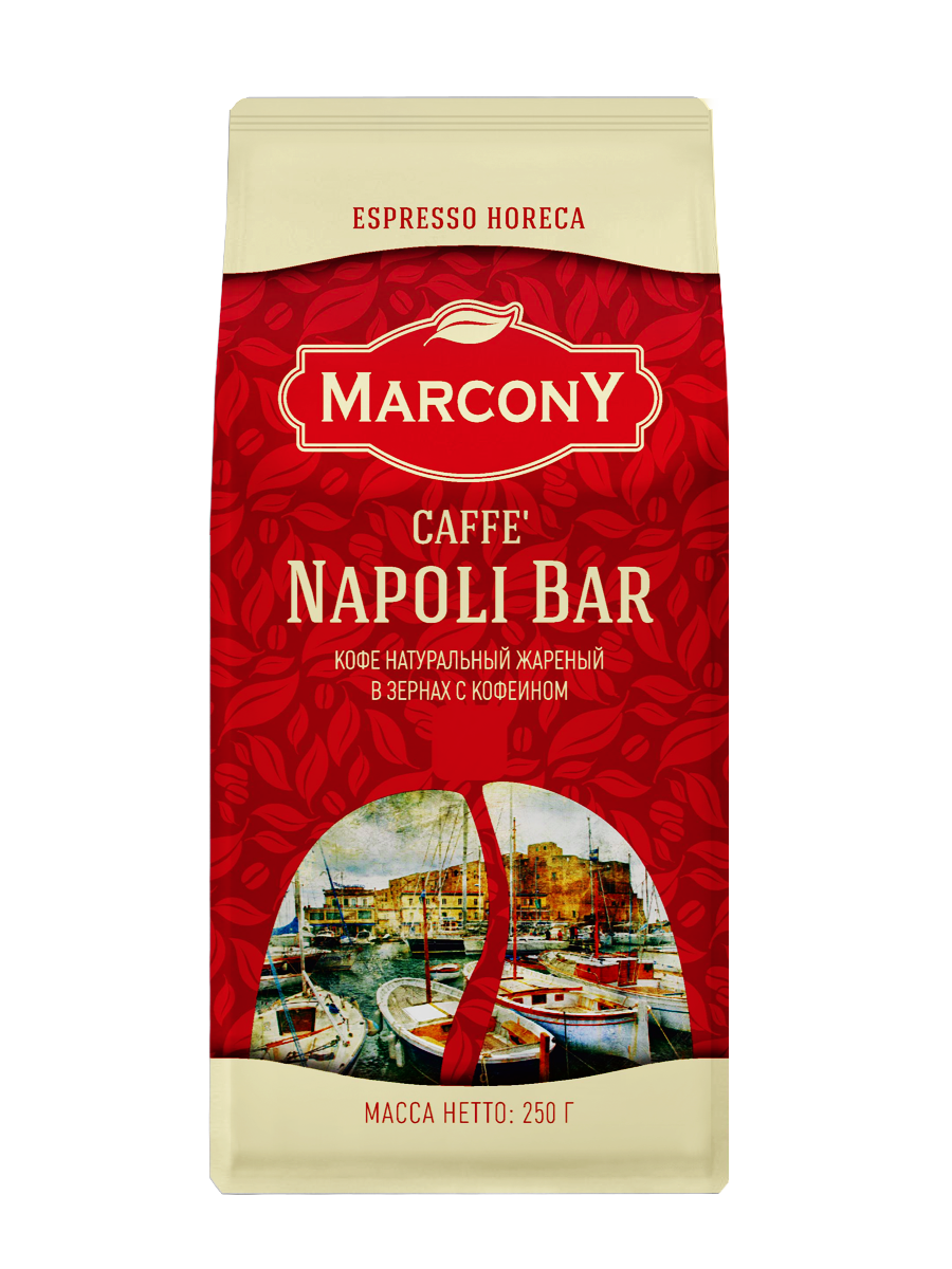 фото Кофе marcony napoli bar в зернах 250 г