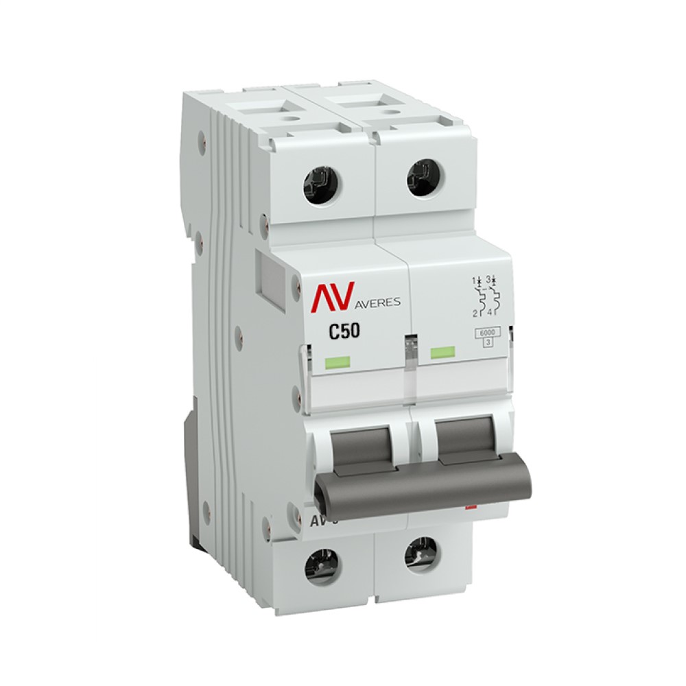 

Выключатель автоматический EKF Averes 2п 6кА 50 А C